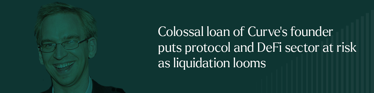 As liquidation looms of $100M loan of Curve's founder, Defi sector possibly at risk
